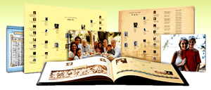 Building your family tree has been a labor of love. Now you can bring it to life with our free, easy-to-use publishing tool. Create beautiful pages or family tree posters that showcase your documents, photos and charts. You can print your pages at home or order professionally printed, coffee-table quality books or high quality prints suitable for framing.  