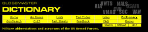Search through 11,000 abbreviations, acronyms, and aircraft designations.  Wow!