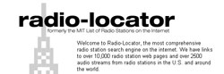 Complete search engine for finding any radio station that is either registered or pending license approval.