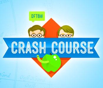 "At Crash Course, we believe that high quality educational videos should be available to everyone for free. The Crash Course team has produced more than 15 courses to date, and these videos accompany high school and college level classes ranging from the humanities to the sciences. Crash Course transforms the traditional textbook model by presenting information in a fast-paced format, enhancing the learning experience." - Crash Course 