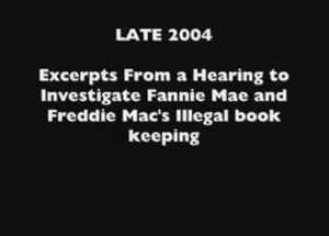 Democrats in their own words Covering up the Fannie Mae, Freddie Mac Scam that caused our Economic Crisis.  