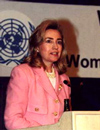 Under the Clinton Administration, the U.S. funded Mrs. Clinton’s pet project, UNIFEM, whose main goal was described as the  “integration of women into the national economies of their countries.” This is another way of saying that women shouldn’t be home having and raising children. Source: opinion from www.usasurvival.com 