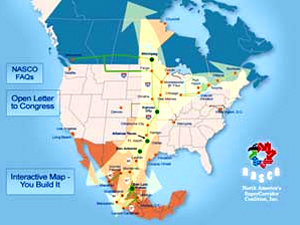 The proposed highway from Mexico to Canada, the first stop reported to be in Kansas City with Mexican Custom agents. 