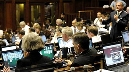 These are the folks that couldn't decide on a budget and are on their way to pass Obamacare. And don't forget Cap & Trade was on their minds. (Photo source from the AP.)  