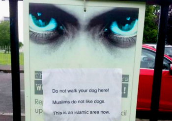 "A local British MP (Member of Parliament) is upset after he says he saw a sign near a popular park for dog walkers that demanded dog owners stay out of Islamic areas." - Eagle Rising   