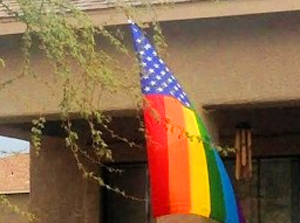 "If you’re LGBT please show some damn respect to the flag that you took an oath to defend, not disrespect it. It’s the freedoms that our military has fought for that allow you to have a sexual preference openly, unlike in other nations where you would be killed on the spot if they thought you were LGBT in any way." - Liberty Unyielding  