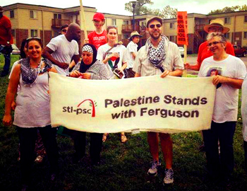"Supporters from a pro-Palestine group turned out at a rally in August to hijack the movement." - GatewayPundit 