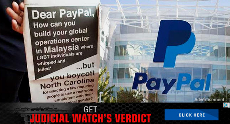 "PayPal had initially pledged to build its global operations centre in the state’s largest city, Charlotte. It was poised to provide some 400 high-income jobs there.  However, the USD$9 billion tech company pulled out after North Carolina passed a state law that would require people to use the bathroom based on the gender assigned on their birth certificate." - FMA 