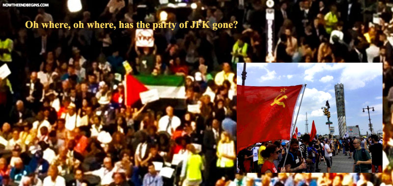 THE ONLY FLAG FLOWN AT DEMOCRATIC CONVENTION YESTERDAY WAS THE JIHAD FLAG OF PALESTINE - NowTheEndBegins