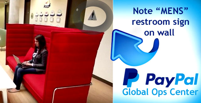 "They’ve highlighted the symbol indicating the way to the Men’s restroom – not “gender neutral,” but an honest-to-goodness, segregated-by-gender bathroom!" - Red State