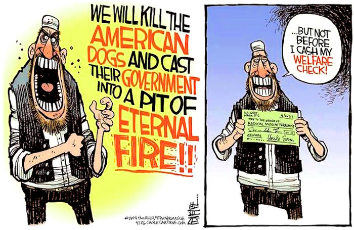 "Brutal Cartoon The REAL REASON Terrorists Love Democrats." - Federalist Papers 