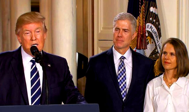 "Just eleven days into his term, President Trump made the first of one of the most important appointments a President can make, selecting Judge Neil Gorsuch of the U.S. Court of Appeals for the Tenth Circuit as his choice to succeed the late Antonin Scalia to the Supreme Court:" - Out Side The Beltway 