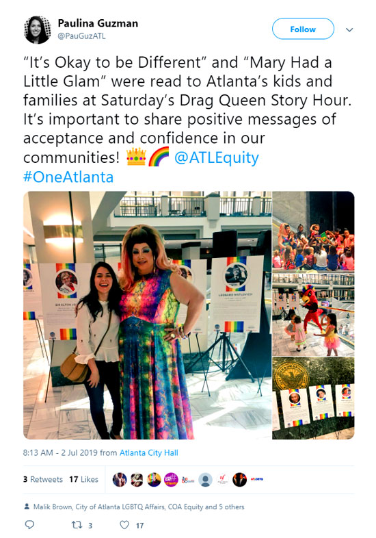 Paulina Guzman is the "Global Engagement Officer at City of Atlanta Mayor’s Office of International Affairs." - Twitter 