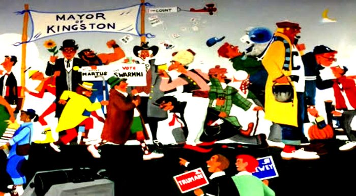 "A mural painted nearly 70 years ago at the University of Rhode Island is set to be taken down. This, after staff said students complained about a lack of diversity in the picture. The Memorial Union was dedicated in 1954 at the University of Rhode Island." - WJAR