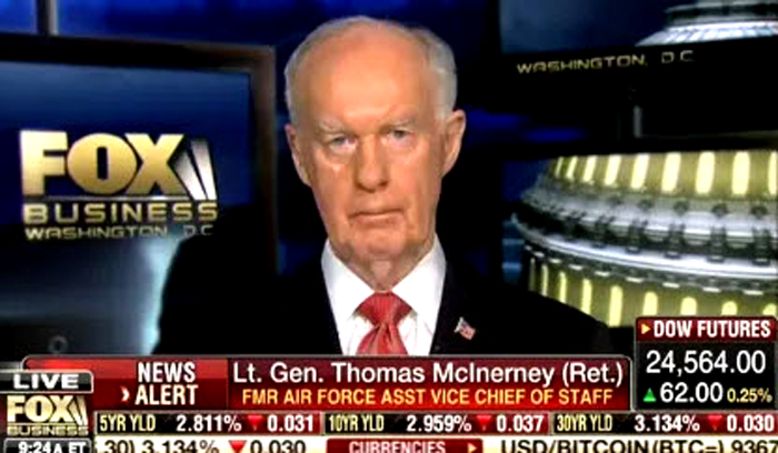"FOX News is severing its relationship with retired Air Force Lt. Gen. Tom McInerney, who inaccurately claimed during an appearance on Fox Business Network Thursday that torture “worked on” Sen. John McCain, who endured a brutal 5 ½ years as a prisoner of war in North Vietnam." - AZ Central 