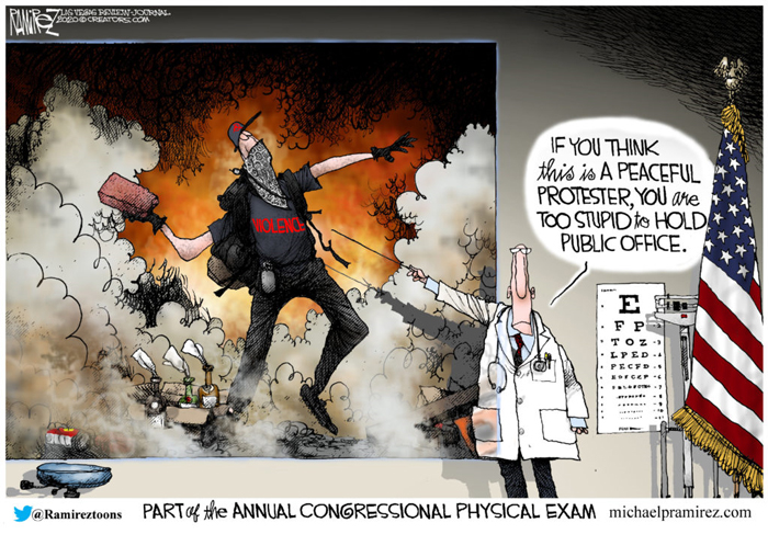 "Two-time Pulitzer Prize winner Michael Ramirez combines an encyclopedic knowledge of the news with a captivating drawing style to create consistently outstanding editorial cartoons. 