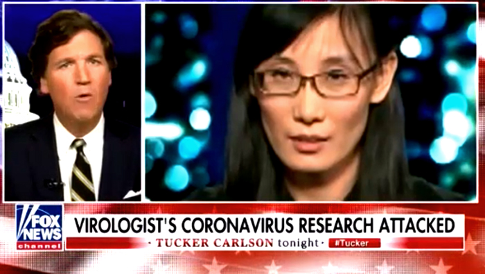 Virologist Dr. Li-Meng Yan tells 'Tucker Carlson Tonight' she is risking her life and her family' life to tell America that the virus was intentionally created in a lab by the CCP.  Yet the American media seems to be also run by the CCP along with the DNC, their showing no interest in Yan's findings.  Did the Demcrat Party officials work with the CCP to create this virus and get rid of Trump to resume personal profits from CCP into the hands of Demcrats if Trump was defeated, Biden's son already paid millions?  Yeah, I think the DNC is very capable of doing that. - Webmaster 
