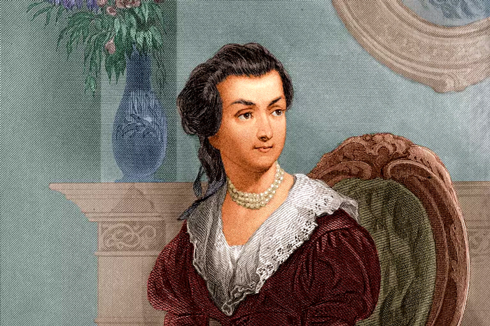 "Wife of the second President of the United States, Abigail Adams is an example of one kind of life lived by women in colonial, Revolutionary, and early post-Revolutionary America. While she's perhaps best known simply as an early First Lady (before the term was used) and mother of another President, and perhaps known for the stance she took for women's rights in letters to her husband, she should also be known as a competent farm manager and financial manager." - ThoughtCo 