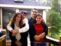 More of the crew, including Matthew who served in the U.S. Marines in Afghanistan in 2004 - 2005.   He is shown with his new wife, Rorie, welcomed into our family with love in 2008.  