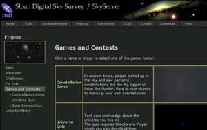 Games from Sloan Digital Sky & SkyServer.  