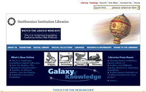 Click here to go to the Smithsonian Library.