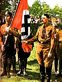 Hitler found ready listeners in thousands of disgruntled former soldiers who found themselves out of work when they were demobilised from the army, and who blamed the socialist republican government in Berlin for their humiliation and misery.