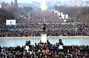 "They chanted 'Obama! Obama!' as the ritual fell behind schedule. Their restiveness ignited some who sat with the celebrities and the power people. The sound dominated the moment." - NJ.com