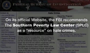 This video describes how official FBI website recommends an organization that praises unrepentant terror bomber Bill Ayers— who was once on the FBI's Ten Most Wanted List. The FBI links as a "resource" to the left-wing Southern Poverty Law Center.  