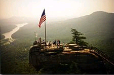 Chimney Rock Park is the natural fulfillment of your trip to the mountains. Take a deep breath of refreshing mountain air, become invigorated by our hiking trails, and let your cares fade away in the cool mists of Hickory Nut Falls. 