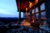 Wonderful grass-fed Angus steaks, a dinner about a  buck a pound.   Closed from December 1st to mid March.  That's because you are really up there in the mountains! Also check out their second homes with views that will make you cry. 