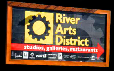 Click here to watch promotional video of the arts available in the River Arts DistrictThe River Arts District consists of galleries, working artist studios, businesses, a brewery, restaurants, a music venue, performing arts venues, and more.  Studio hours vary from artist to artist, making a visit like a expedition to see what and who you can find. Check out the calendar for artist’s open studio hours. 