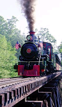 Climb aboard our famous train pulled by an authentic coal-fired steam locomotive and take a trip back to the Old West. It’s usually a peaceful ride to Fort Boone, but be prepared for the action to heat up! Pesky outlaws may be looking for the gold shipment and you never know what kind of trouble the Indians are up to along the ride. It’s real Wild West fun! 