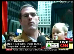 CNN is finally covering the tea parties - by attacking the participants. After anchor Anderson Cooper made an OBSCENE SEXUAL JOKE about attendees, CNN correspondent Susan Roesgen rudely interrupted one of the protestors and slammed the event for being "anti-government," "anti-CNN," and "not really family viewing."  