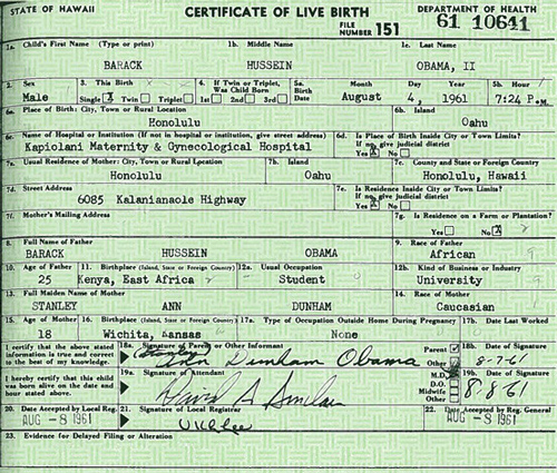 Obama releases his birth certificate after Trump forces Obama's hand.  So why was this not released in 2007 instead of Obama spending millions to hide it while spitting in the face of our Constitution?     