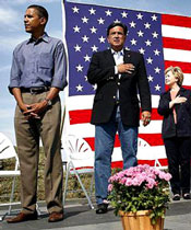 Bencal, who sings the anthem for a number of school events and is actively involved in local community theatre, had been contacted by the Obama campaign to sing the anthem. He agreed to do so, then was told later in the evening the anthem had been scratched from the program. Bencal said he was told by the campaign the decision was a simple programming change to make room for another speaker.   "I guess it just wasn't meant to be," Bencal said.   Sandra Abrevaya, communications director for the Obama campaign's Manchester office, confirmed the choice had simply been a last-minute scratch from the rally's program, which included the Pledge of Allegiance.  