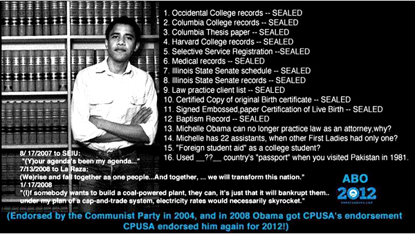 Unseal Obama's normal records.  What are you hiding, Democrats?! 