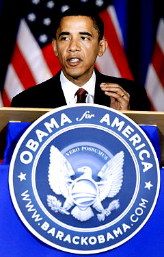 Obama shows he's not typical African-American, creating his own presidential seal.  