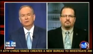 But unlike the SPLC where O'Reilly just sat and listened, O'Reilly almost attacked the leader of Oath Keepers as if they were on the far left fringe.  