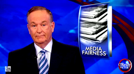 O'Reilly Factor - Media comparison shows media fairness has left the building. 