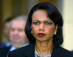 Origianl and on-file photos of Condi Rice, altered photo compliments of biased USA Today. 
