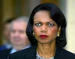 Origianl and on-file photos of Condi Rice, altered photo compliments of biased USA Today. 