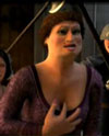 Cross-dressing character, from Shrek III, the same production campany that created "A Shark's Tale." 