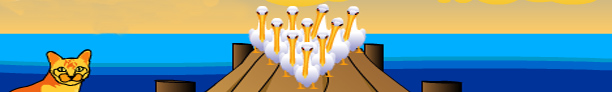 Have you ever wished there would be a bowling game using catballs?  Well, you got your wish from the folks at UpChucky.com.  