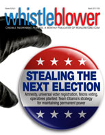 "The people currently running the show in Washington," said Whistleblower Editor David Kupelian, "come from the radical leftist world of Saul Alinsky in which everything they do &ndash; no matter how unethical, corrupt and flat-out illegal &ndash; is morally justified if it advances their agenda. Winning votes and elections by any means possible.  