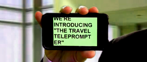 Rick Sanchez, Dr. Laura and Helen Thomas take note: Carry the Travel Teleprompter for all your foot-in-mouth needs. 