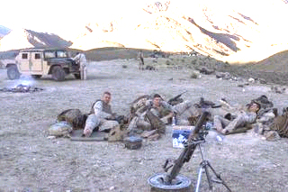 Blog Web site page, Men at War, showiing Marines of the 3rd Battalion, 3rd Company in Afghanistan 2004 - 20052005.