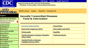 Here is the site for STDs from the Center for Disease Control in Atlanta (CDC.)