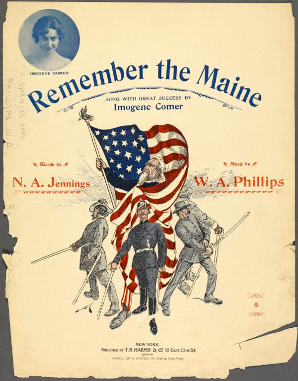   Remember the Maine / words by N. A. Jennings, music by W. A. Phillips.  
